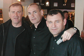 Kevin Ratcliffe, Gary Bennett and Shaun Reid